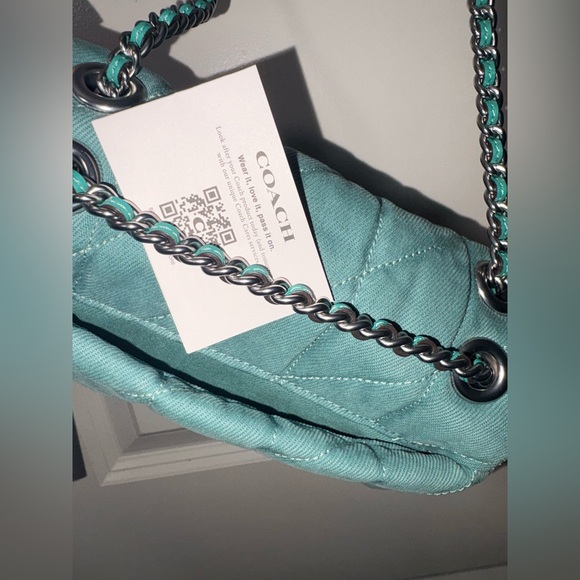 💎 Coach Quilted Denim Tabby 20 - Stunning "Ivy" Wash NWT - Picture 12 of 16